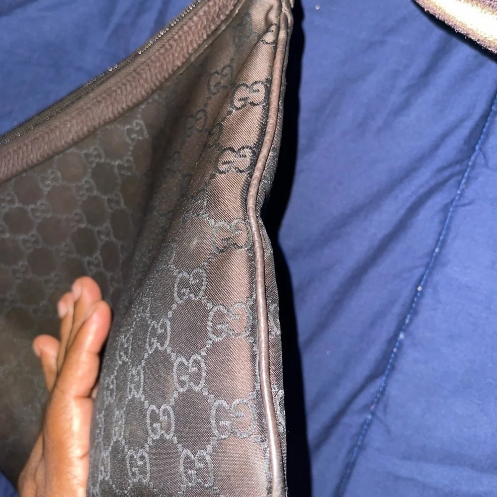Gucci GG Canvas Clutch Bag 339556 Brown